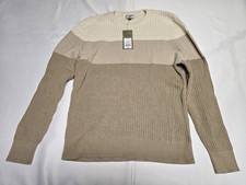 Goodfellow Co Men's TWo Tone Beige Vream Knit Sweater NWT