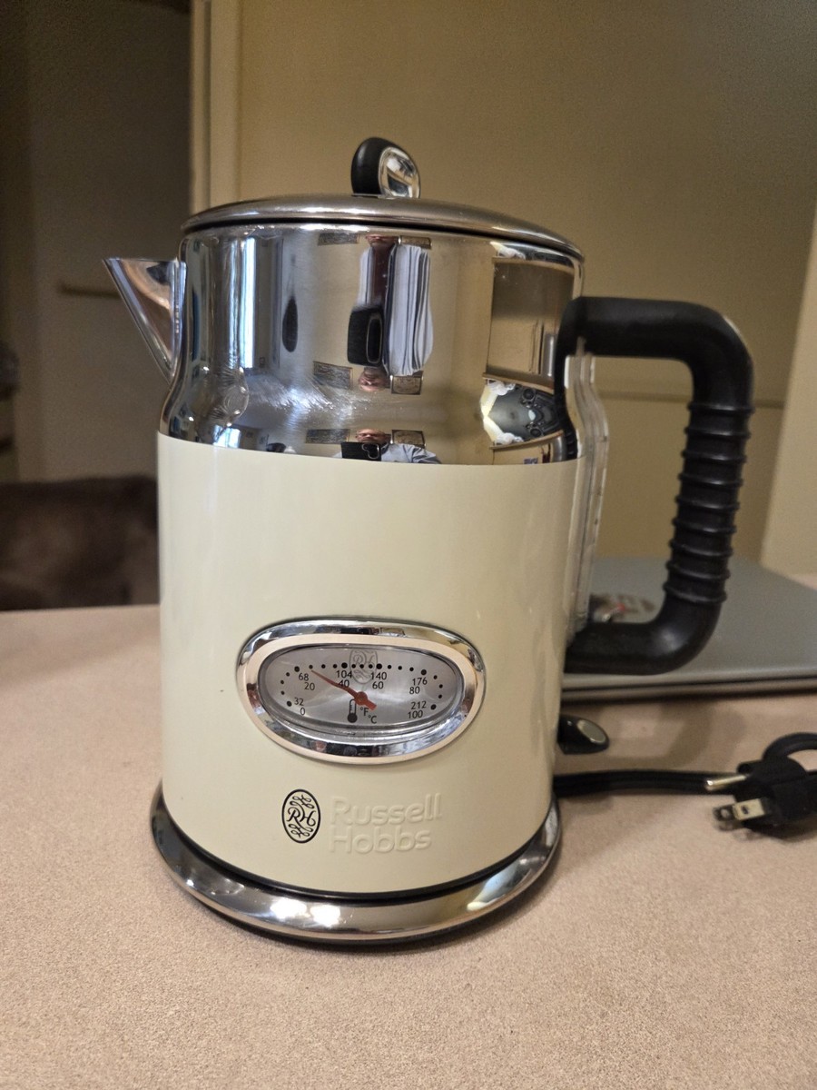 Russell Hobbs Retro Style 1.7L Electric Kettle W Temperature Gauge