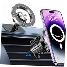 for Magsafe Car Mount  20 Strong Magnets  Magnetic Phone Holder for Car Silver