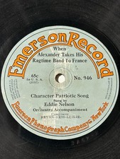 Eddie Nelson Alexander Ragtime France - Harry Evans Cheer Up - Patriotic Emerson