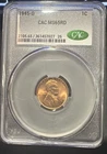 1945-D Lincoln Cent CAC MS 65 RD