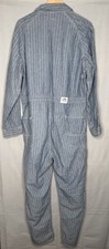 Vintage Lee Unionalls Coveralls Herringbone 60s 70s Mechanic Suit Grey Guc 44x30