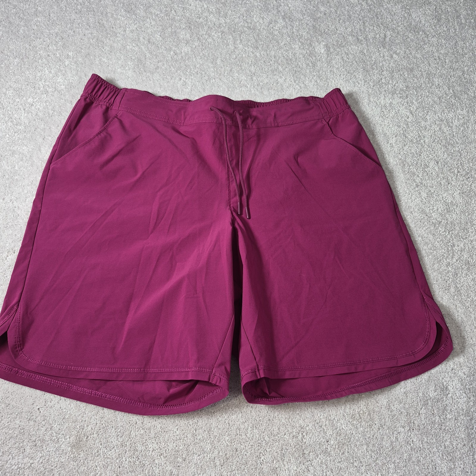 Womens Lands End Size 18W Sport Swim Shorts Quick Dry Board Shorts Fuchsia Rose