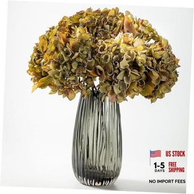  Silk Fall Flowers Artificial Silk Dried Hydrangea Artificial Fall Green