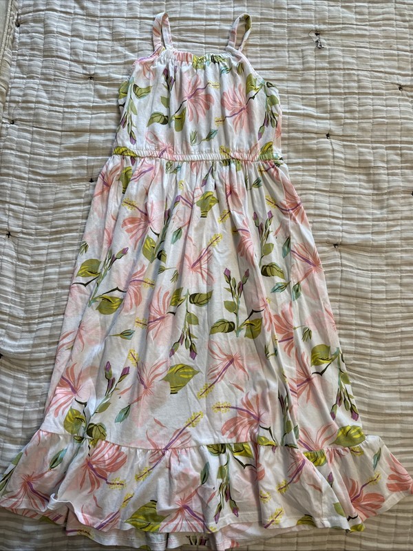 Girl Carter’s Sundress Size 8 Floral Midi Length Beach Summer
