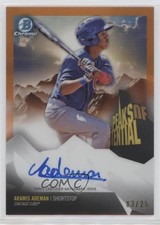 2018 Bowman Chrome Orange Refractor 3/25 Aramis Ademan #PPA-AA Auto 4f5