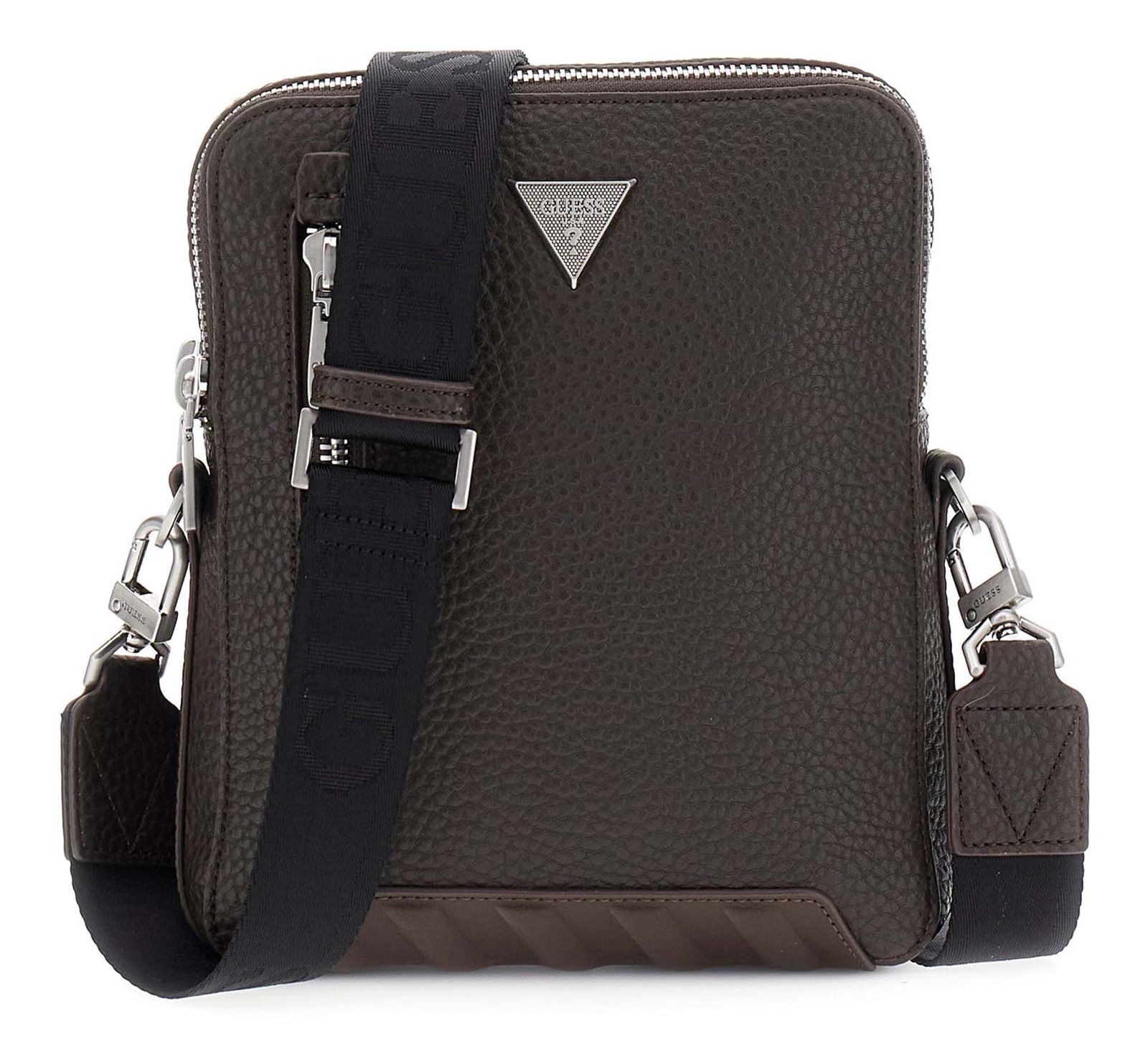 GUESS cross body bag Torino Crossbody Double Zip Bag Dark Brown