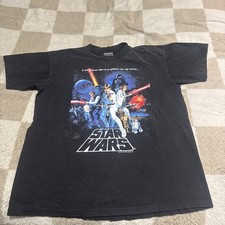 Vintage 1993 Star Wars A New Hope Tee - Oneita Tag, Single Stitch, Size Large