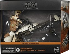 Star Wars The Black Series - Speeder Bike Scout Trooper And The Child - NEW -