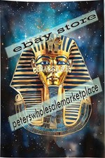 King Tut Mask Tapestry Ancient Royal Portrait Egyptian royal mask 39X59 in