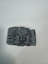 US NAVY Belt Buckle, Siskiyou Vintage 1991 Licensed Belt Buckle D-92