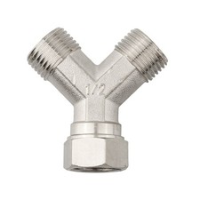 Dual Splitter 12 Hot Copper Dishwasher and Washing Machine Tap Y shaped