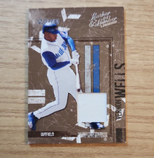 Donruss Leather & Lumber Vernon Wells #150 Materials Jerseys Blue Jays /250 MLB