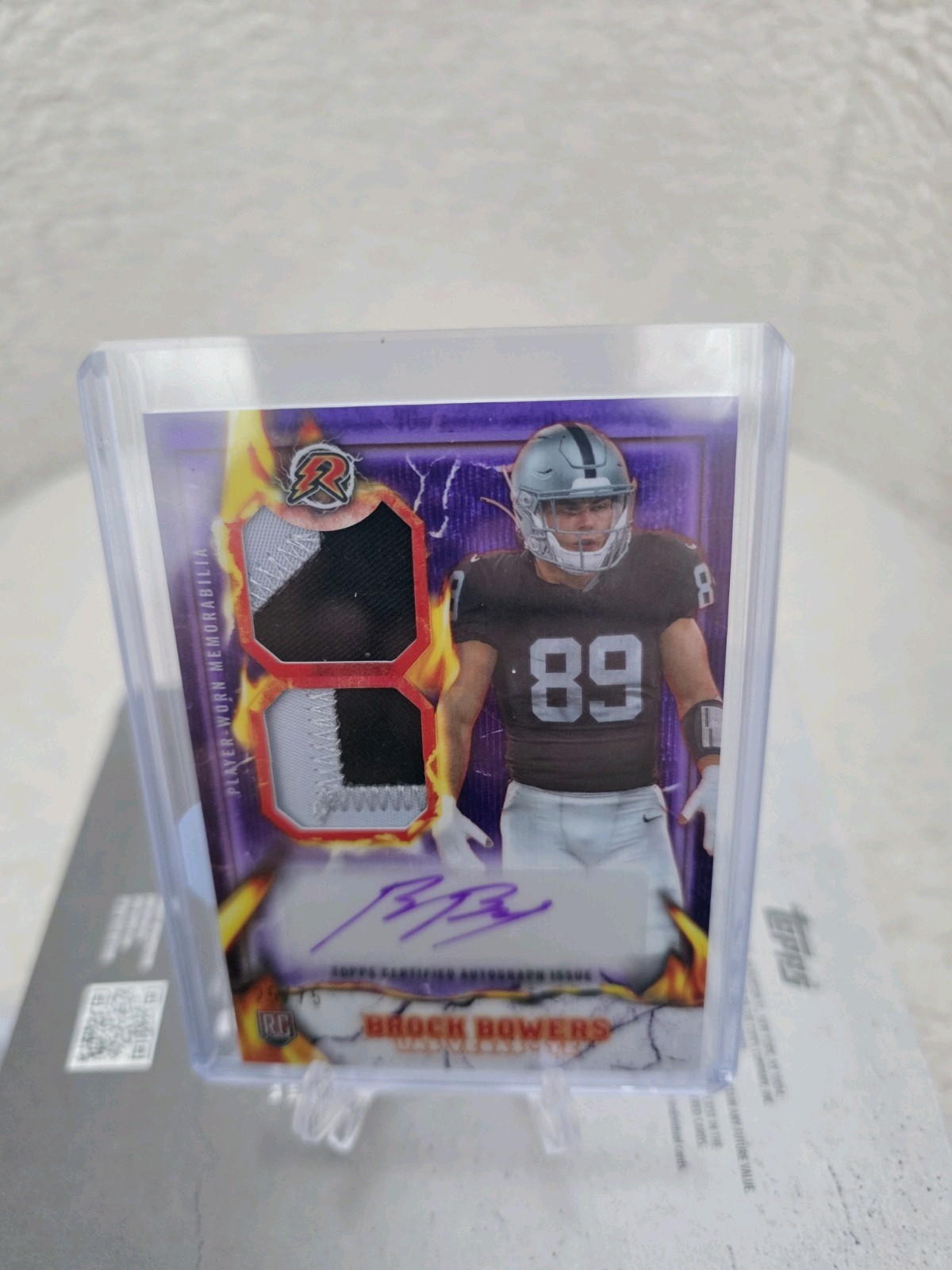 2024 Topps Resurgence - Ignite Rookie Patch Autographs Brock Bowers #IPA-BB...