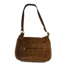 VTG Deer Wear Made In USA Brown Leather Shoulder Bag Purse Handbag Western Boho