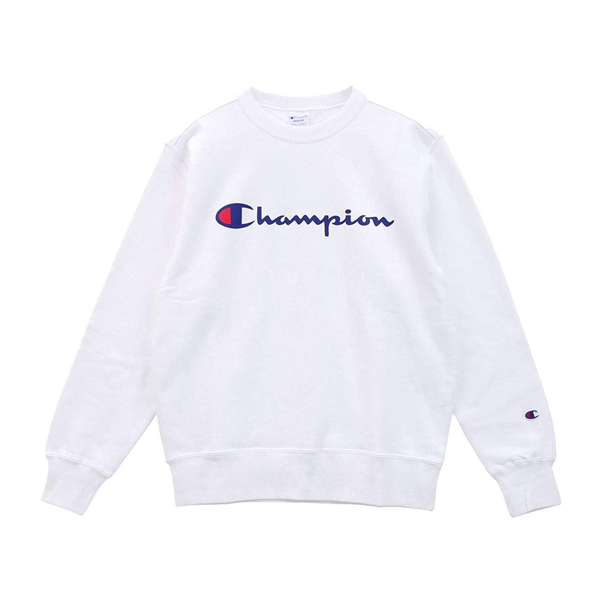 Champion Men's White Powerblend Graphic Sweatshirt Champion Men's White Powerblend Graphic Sweatshirt