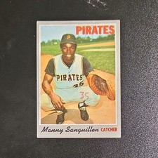 1970 Topps Manny Sanguillen #188 Pittsburgh Pirates Baseball Trading Card
