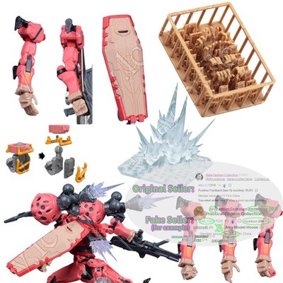 for HG 1/144 GMS-α RX-78-02 Red RESIN Shield Hands Fist Saber Hilts Effect Parts