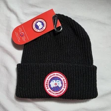 Men’s designer Canada Goose Beanie Black