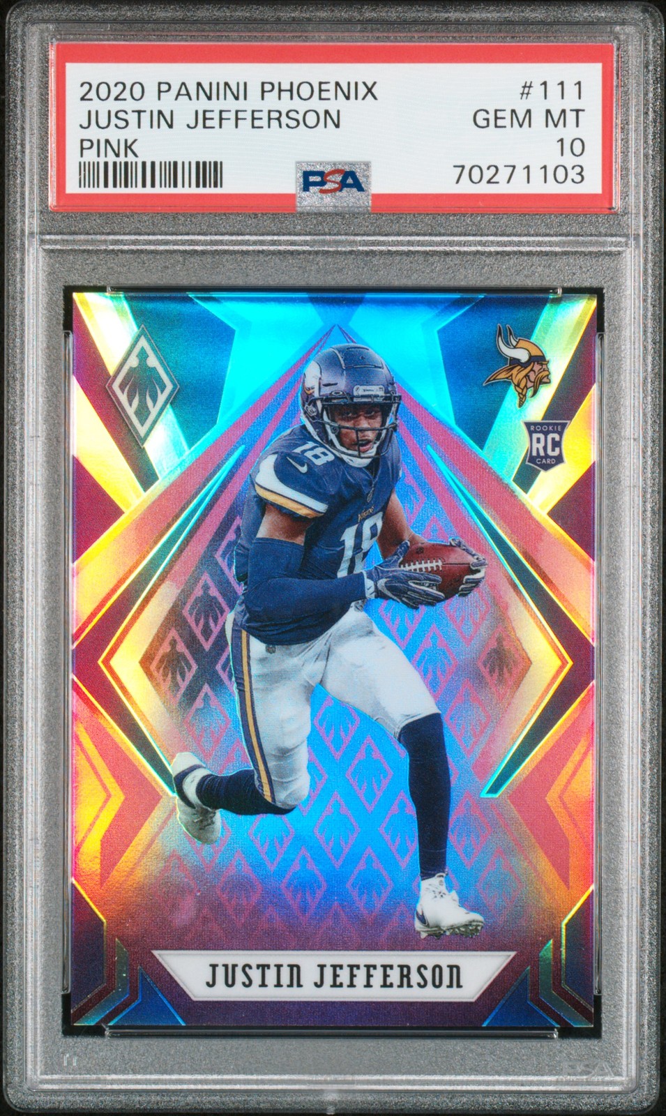 Justin Jefferson Panini Phoenix #111 Pink