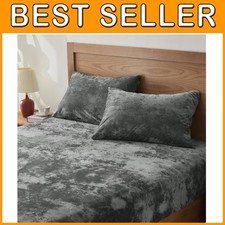 Soft Velvet Sheet Pillowcase Set, King Size