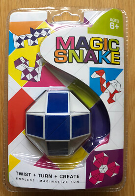 Magic Snake Puzzle Twist Turn Create Blau Brandneu Versiegelt