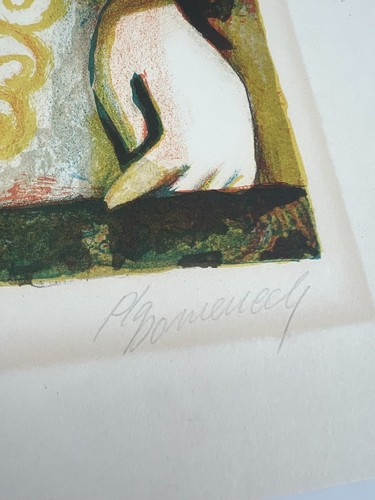 Jordi Pla Domenech Limited Edition Signed Color Lithograph Spanish Woman Child - Picture 12 of 20