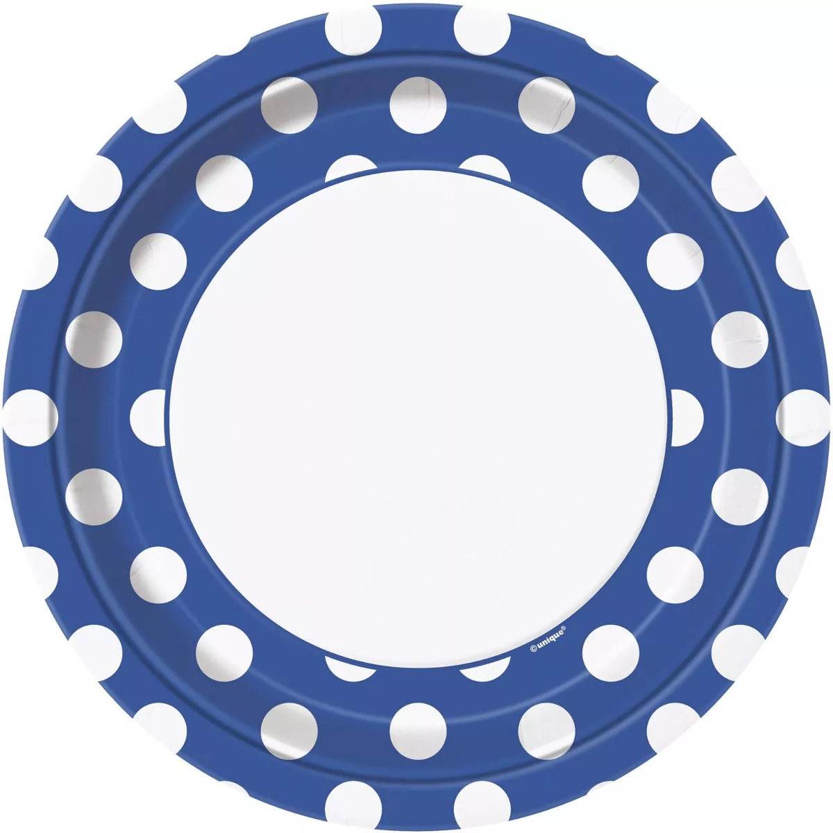 Royal blue top paper plates