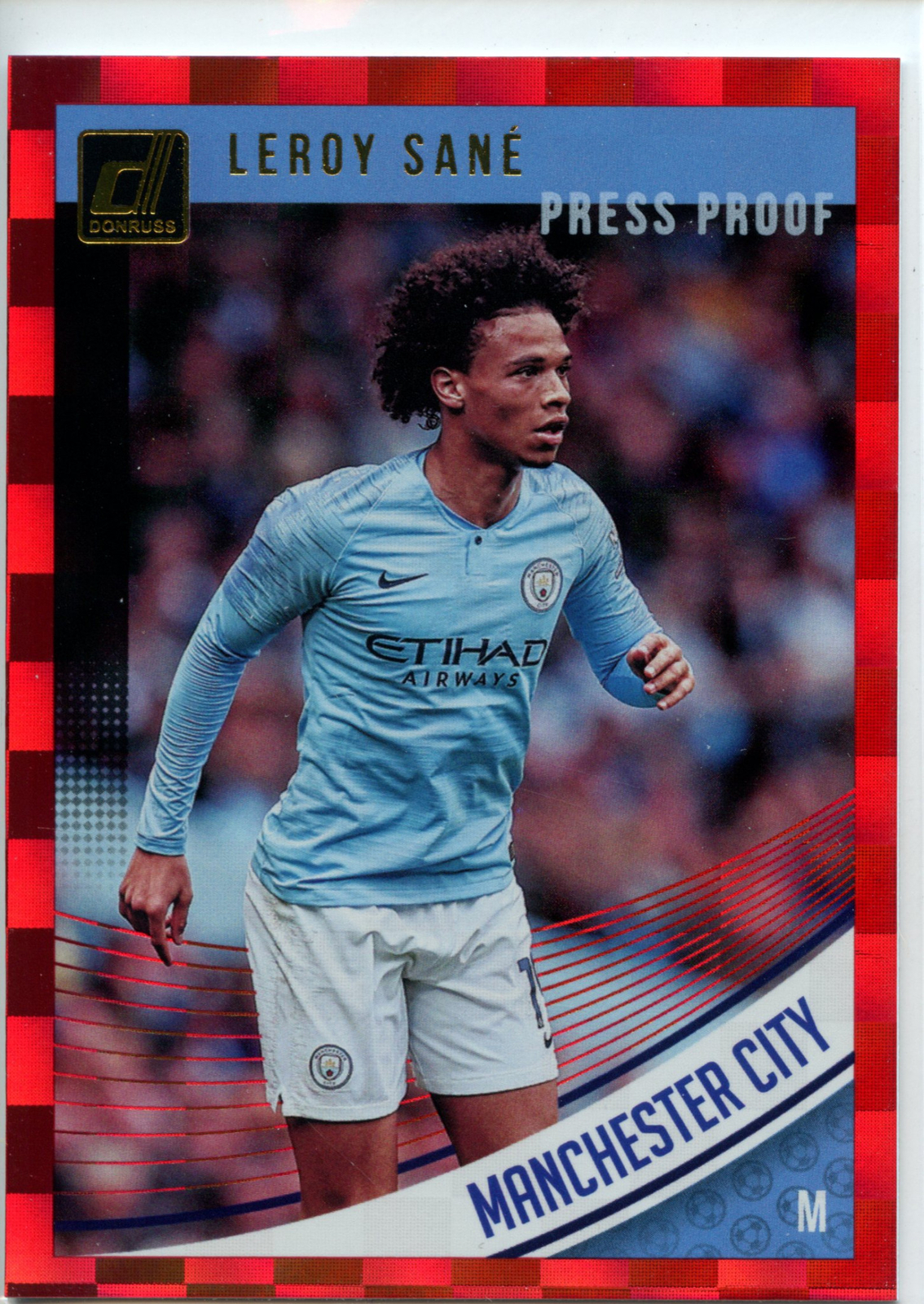 2018-19 Donruss RED PRESS PROOF Parallel #40 Leroy Sane - Manchester City Qty