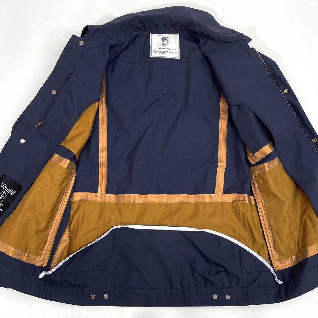 PRIVATE WHITE V.C. Bentyl Cotton Cycling Jacket B9681 Navy PRIVATE WHITE V.C. Bentyl Cotton Cycling Jacket B9681 Navy