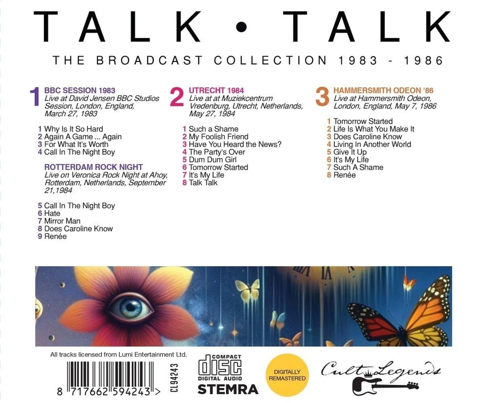 Talk Talk　トーク・トーク　3タイトル4CD　輸入盤 美品 Talk Talk – The Broadcast Collection 1983 - 1986 3 CD Set