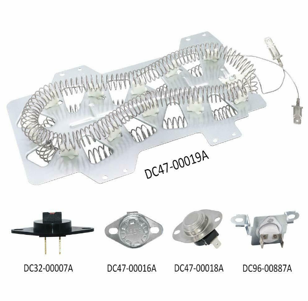 Dryer Heating Element Thermostat Kit For Samsung DV218AEW/XAA0000