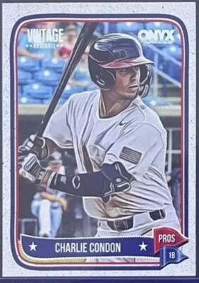 Charlie Condon 2024 ''1ST EVER PRINTED Vintage ONYX ROOKIE CARD! Georgia Bulldogs