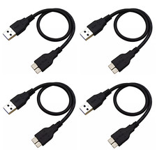 Set of 4 Micro USB 3.0 Cable for Western Digital WD External HDD Hard Drive Disk