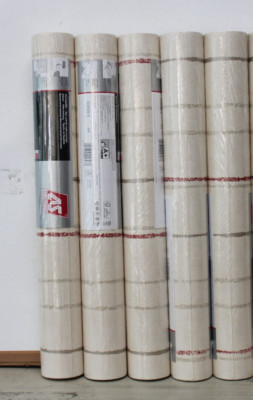5 Rollen Vliestapete AS Creation 93699-5 Rot/Beige Streifen