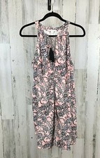 C & E Women’s Floral Dress Pink Black Size M NWT