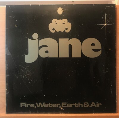 Jane    Fire, Water, Earth & Air LP Germany 1977 reissue Brain Orange