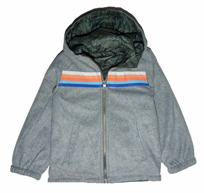 Osh Kosh B'gosh Boys Green Dino Reversible Jacket Size 3T 4 5/6 7 8 10 12 14 - Image 2 of 2