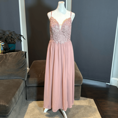 bridesmaid dresses with slits up the leg Structured maxi dress with plunging neckline and illusion mesh
