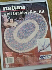 Natura Knitted Braided Rug Kit  Confetti 27" x 33" by National Yarn Crafts