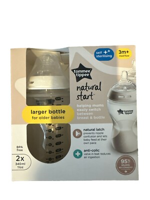 Tommee Tippee Natural Start Anti-Colic Baby Bottle (Pack of