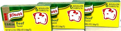 Knorr Beef Flavor Bouillon Cubes - Pack Of 4 Boxes (2.2 Oz Each), Expires Dec 15, 2025 7 thumbnail image
