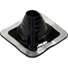 #2 (1-3/4" to 3-1/4") DEKTITE SQUARE BASE COMBO PIPE FLASHING BOOT: