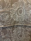 Vintage Mid Century Modern WEST GERMAN 70s Retro Fabric Sunflower Flower Floral — photo 6