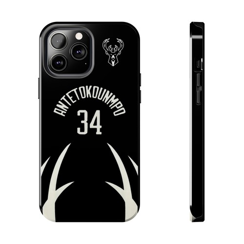 Giannis Antetokounmpo Milwaukee Bucks - Basketball iPhone und Samsung Hülle schwarz - Bild 26 von 43