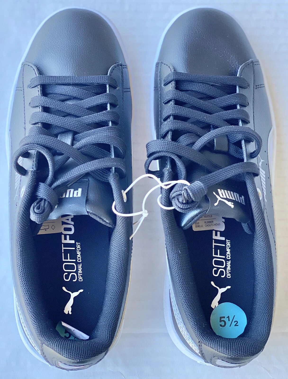 Scarpe sneakers PUMA Vikky V2 Shift ~ nere ~ taglia 5 5C uomo taglia 7 donna