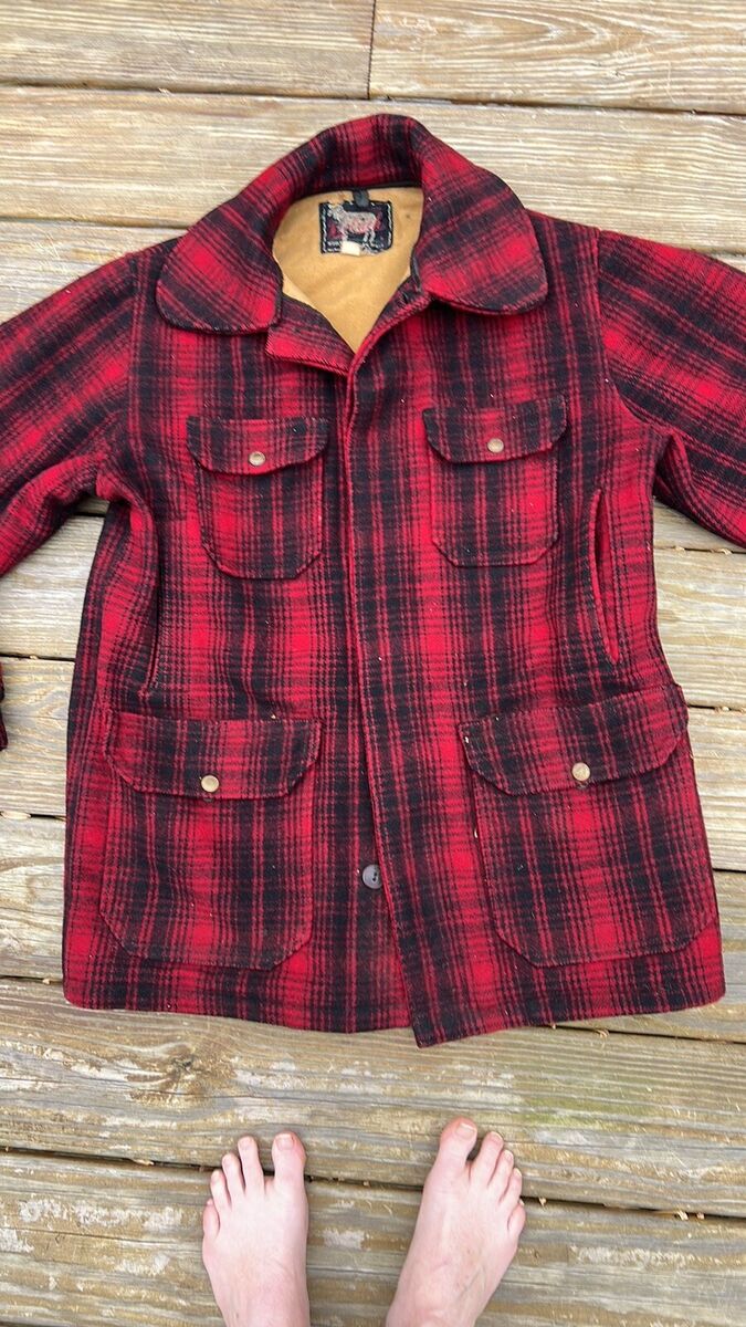 VTG WOOLRICH Mackinaw Woolen Mills Buffalo Plaid Hunting VTG WOOLRICH Mackinaw Woolen Mills Buffalo Plaid Hunting