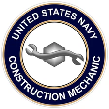 U.S. Navy Construction Mechanic Bumper Sticker Military Vinyl Soldier Decal 5"