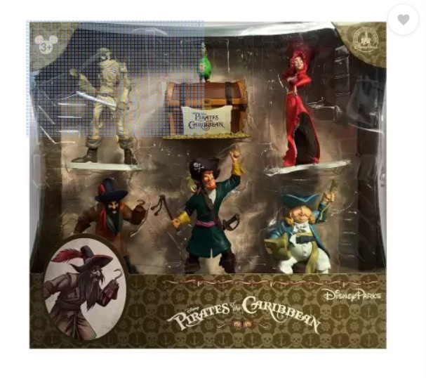[Disney Store]  Pirates of the Caribbean Collectible Figure Play Set - New
