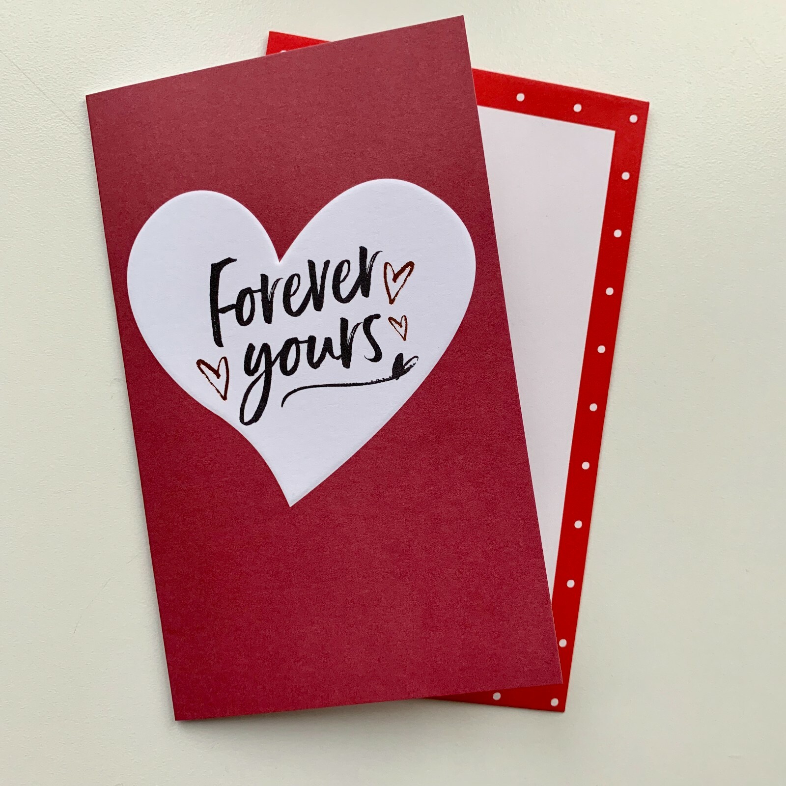Cute 'Forever Yours' Valentine's Greeting Card